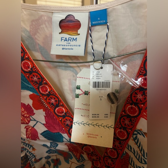 Farm Rio Anthropologie Ruffle-Sleeve Mini Dress - Picture 7 of 7